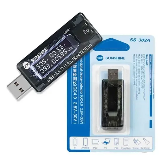 Sunshine Ss-302A Usb Voltaj Ölçücü