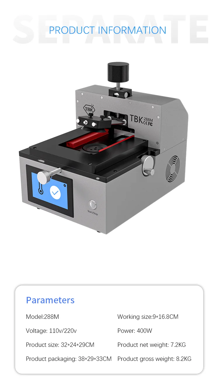 Tbk-288M Ekran Ayırma Makinesi