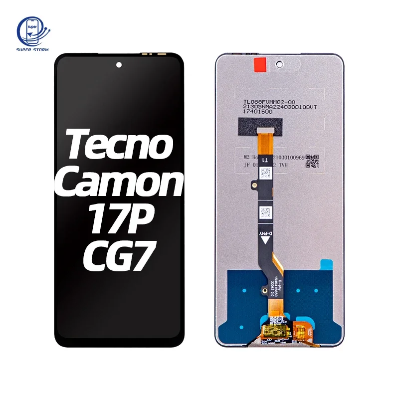 Tecno Camon 17P Ekran Dokunmatik Orijinal Çıtasız Ürün (Çerçevesiz)