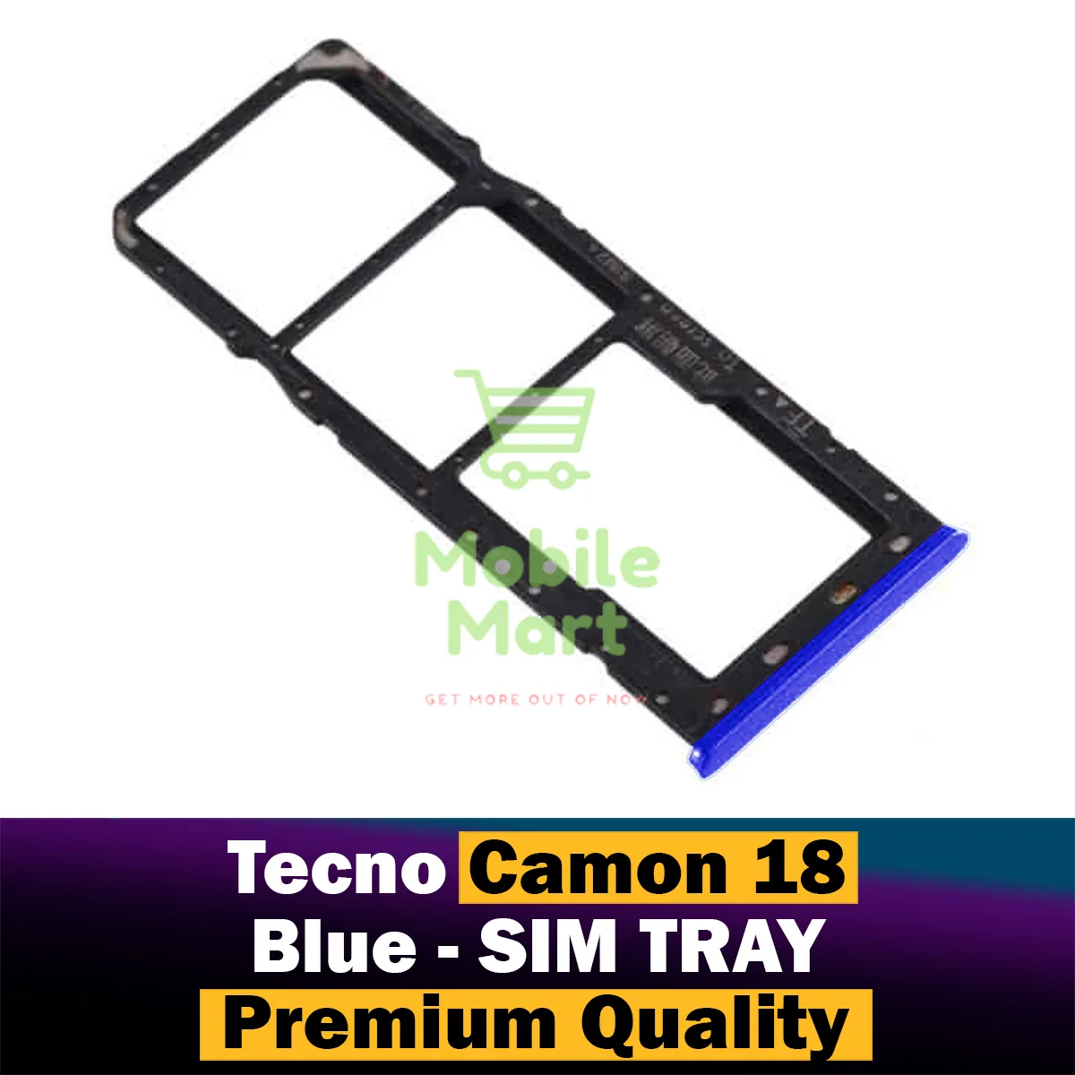 Tecno Camon 18 Sim Kart Tepsisi Mavi