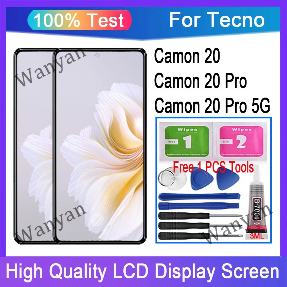 Tecno Camon 20 Pro 5G Ekran Dokunmatik A Plus Kalite Ürün Çıtasız (Çerçevesiz)