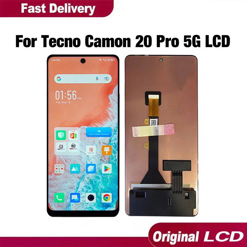 Tecno Camon 20 Pro 5G Ekran Dokunmatik SOFT OLED Kalite Ekran Çıtasız (Çerçevesiz)