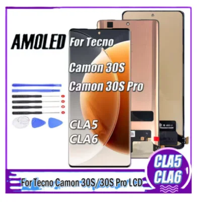 Tecno Camon 30S Çıtalı Ekran Dokunmatik Gold SOFT OLED Kalite Ekran