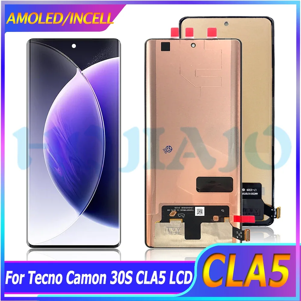 Tecno Camon 30S Ekran Dokunmatik SOFT OLED Kalite Ekran Çıtasız (Çerçevesiz)