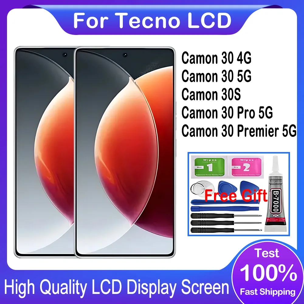 Tecno Camon 30S Pro Ekran Dokunmatik A Plus Kalite Ürün Çıtasız (Çerçevesiz)