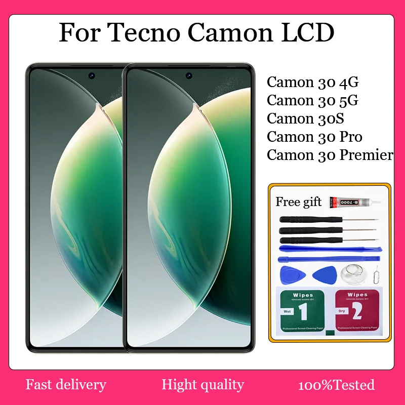 Tecno Camon 30S Pro Ekran Dokunmatik A Plus Kalite Ürün Çıtasız (Çerçevesiz)