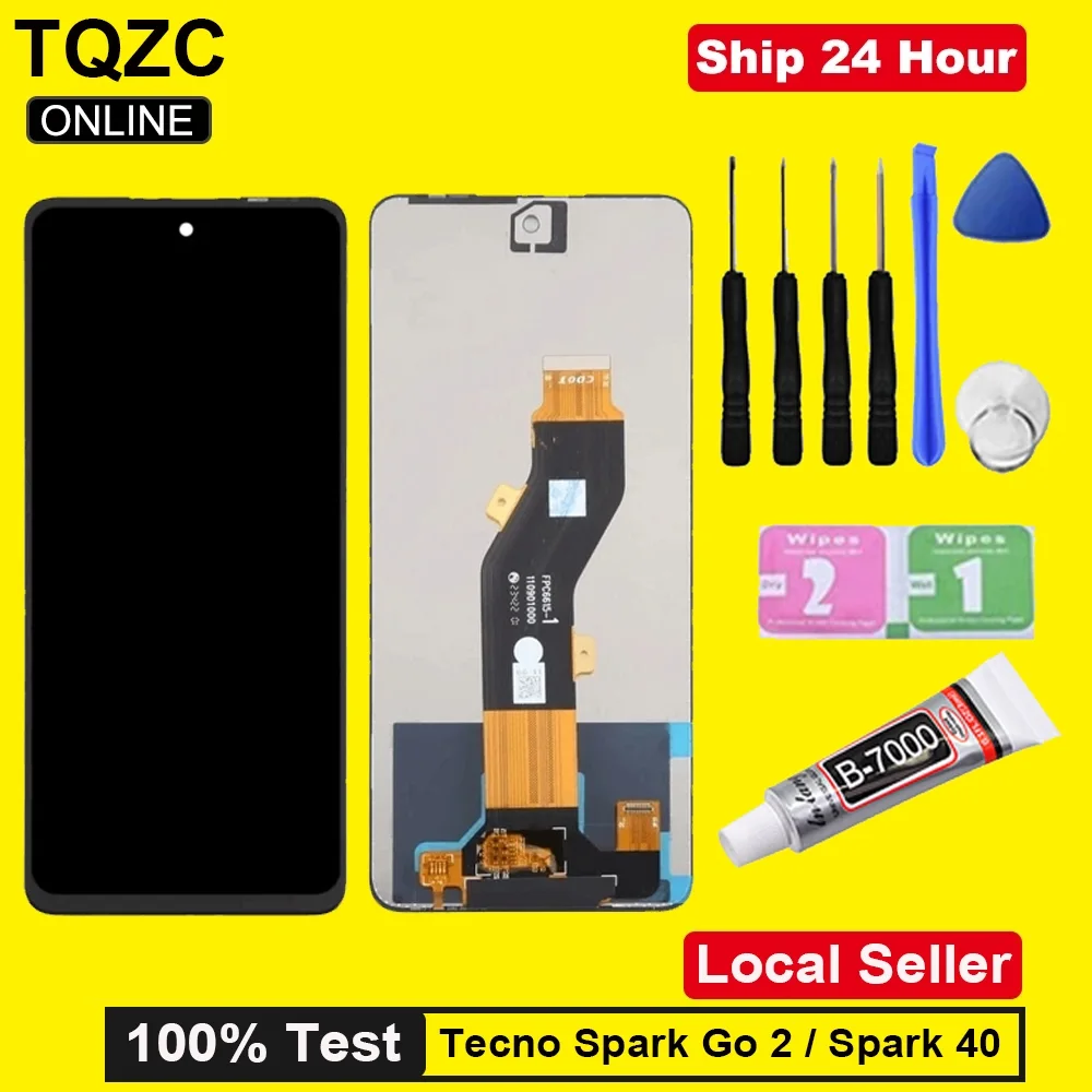Tecno Hot 60 Pro Mercan Çıtalı Ekran Dokunmatik SOFT OLED Kalite Ekran
