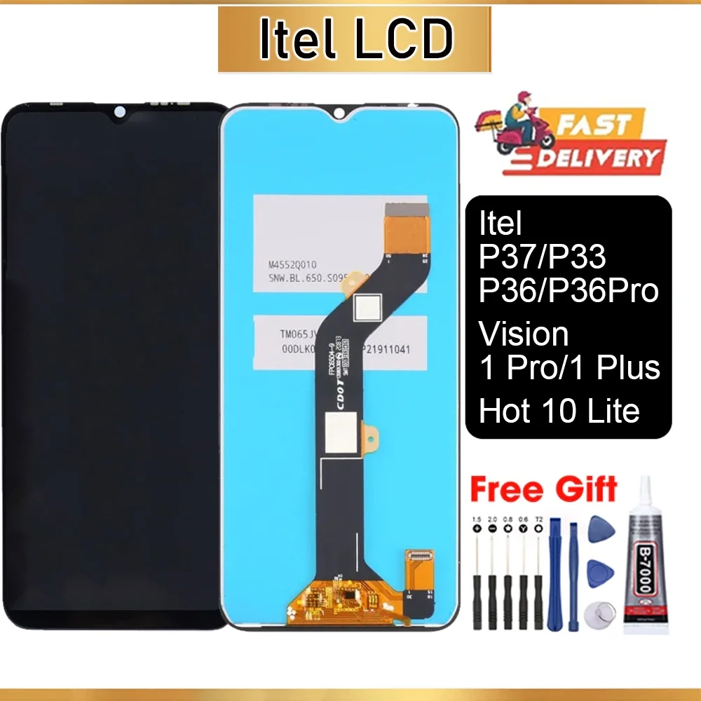 Tecno itel P36 Pro Lite Ekran Dokunmatik Orijinal Çıtasız Ürün (Çerçevesiz)