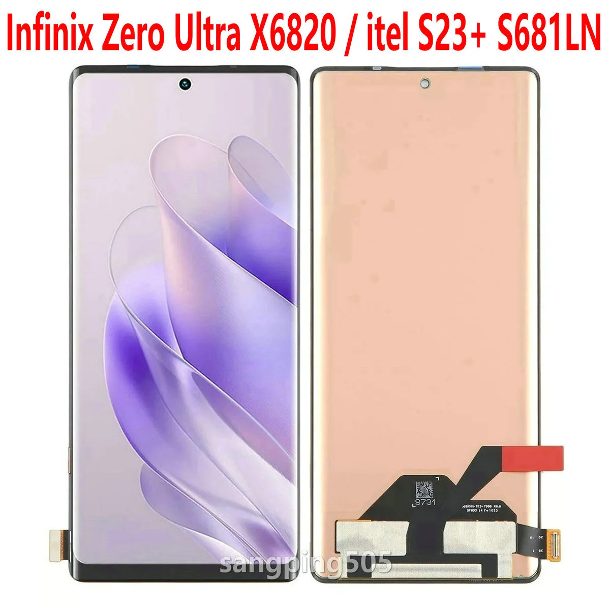 Tecno itel S23 Ekran Dokunmatik Orijinal Çıtasız Ürün (Çerçevesiz)