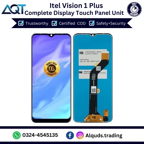 Tecno itel Vision 1 Plus Ekran Dokunmatik Orijinal Çıtasız Ürün (Çerçevesiz)