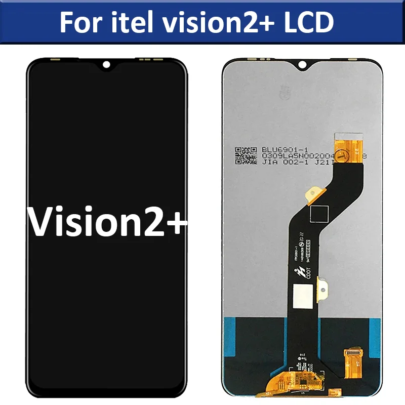 Tecno itel Vision 2 Plus Ekran Dokunmatik Orijinal Çıtasız Ürün (Çerçevesiz)