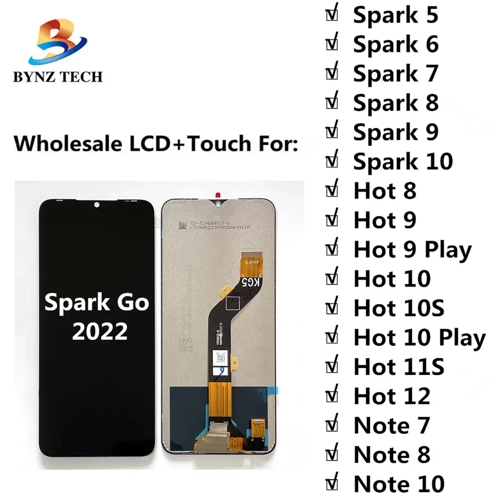 Tecno Note 10 Ekran Dokunmatik Orijinal Çıtasız Ürün (Çerçevesiz)
