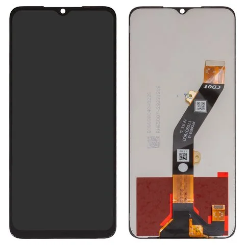 Tecno Note 12 2023 Çıtalı Ekran Dokunmatik Siyah SOFT OLED Kalite Ekran