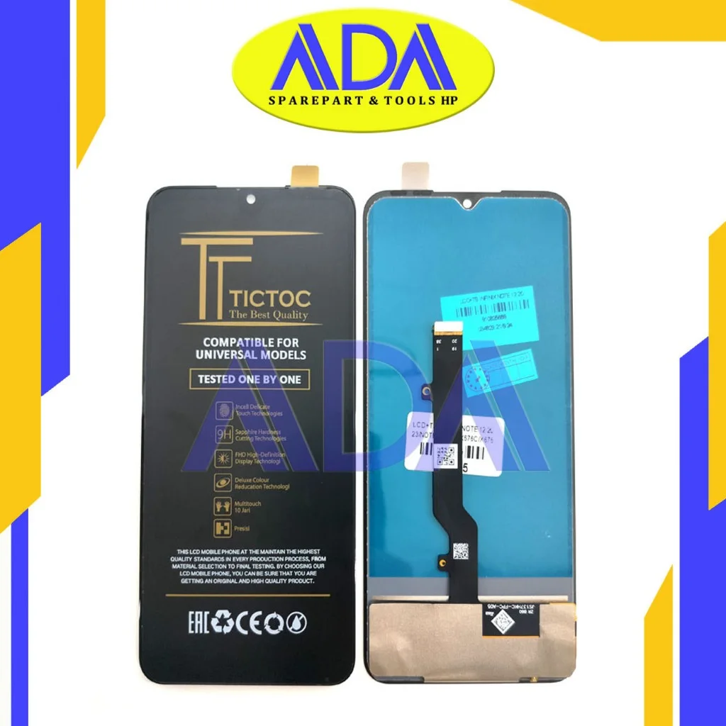 Tecno Note 12 2023 Ekran Dokunmatik Orijinal Çıtasız Ürün (Çerçevesiz)