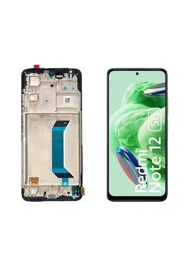 Tecno Note 12 5G Çıtalı Ekran Dokunmatik Siyah SOFT OLED Kalite Ekran