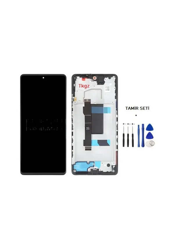 Tecno Note 12 5G Çıtalı Ekran Dokunmatik Siyah SOFT OLED Kalite Ekran