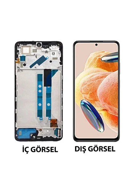Tecno Note 12 Pro 4G Çıtalı Ekran Dokunmatik Siyah SOFT OLED Kalite Ekran