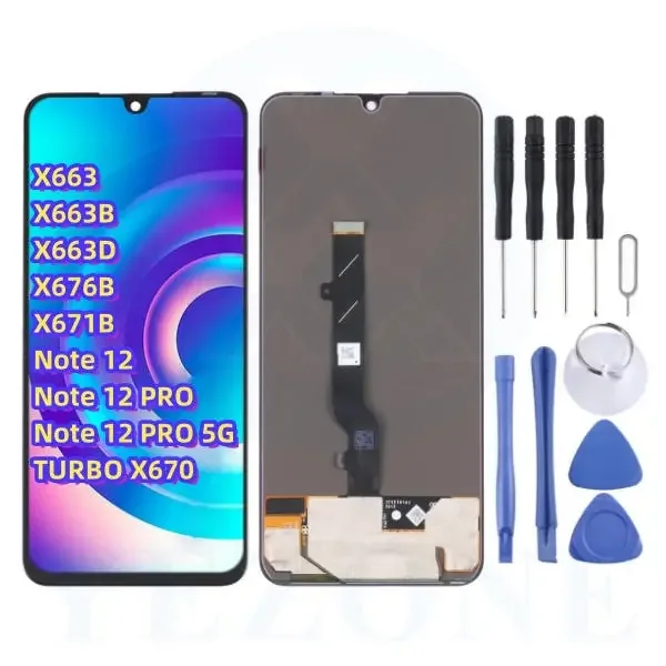 Tecno Note 12 Pro 5G Ekran Dokunmatik Orijinal Çıtasız Ürün (Çerçevesiz)