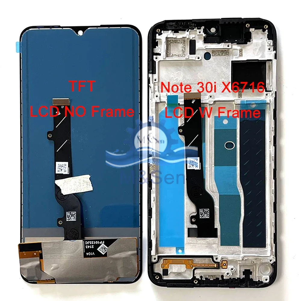 Tecno Note 30 4G Ekran Dokunmatik Orijinal Çıtasız Ürün (Çerçevesiz)