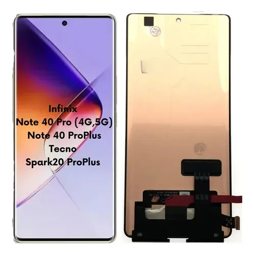 Tecno Note 40 5G Ekran Dokunmatik SOFT OLED Kalite Ekran Çıtasız (Çerçevesiz)