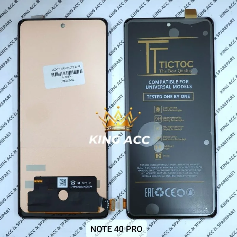 Tecno Note 40 Pro 5G Çıtalı Ekran Dokunmatik Siyah SOFT OLED Kalite Ekran