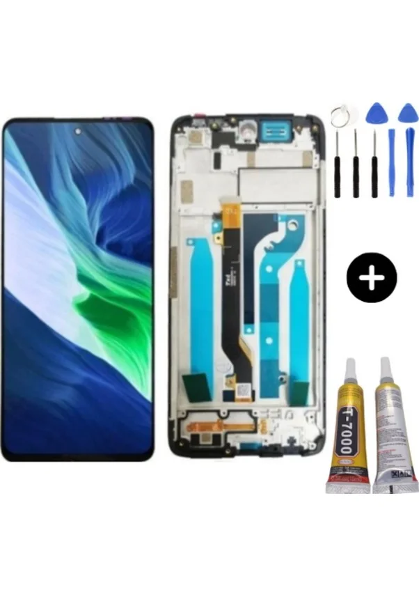 Tecno Note 50 Gold Çıtalı Ekran Dokunmatik Gold SOFT OLED Kalite Ekran