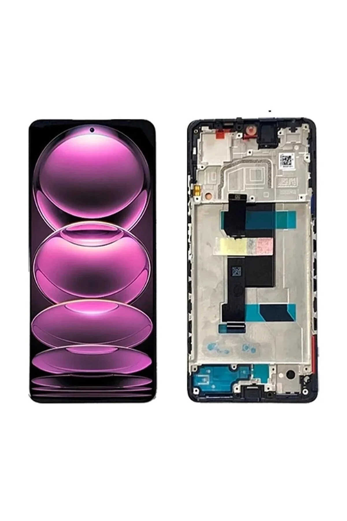 Tecno Note 50S Çıtalı Ekran Dokunmatik Silver SOFT OLED Kalite Ekran