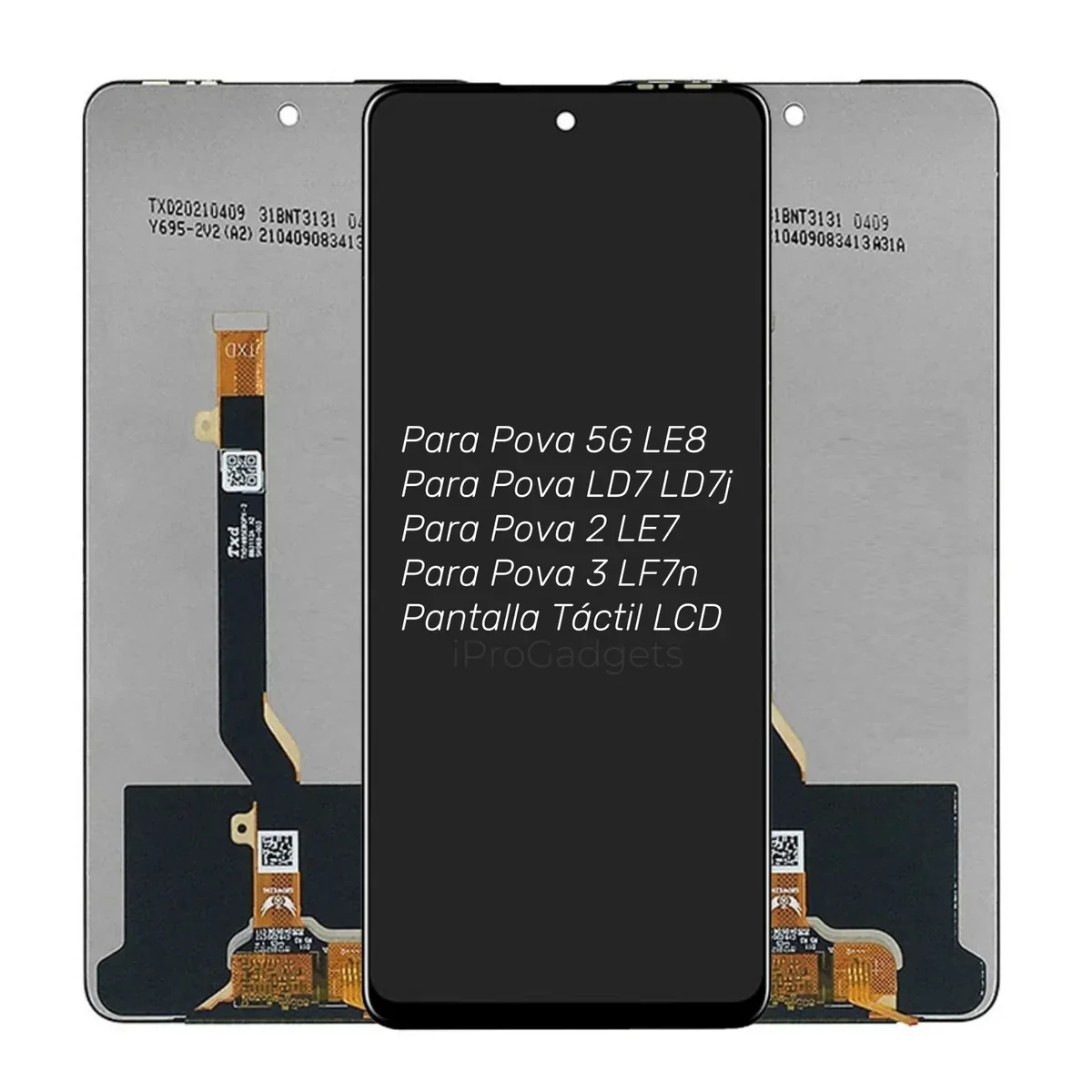 Tecno Pova 5G Ekran Dokunmatik Orijinal Çıtasız Ürün (Çerçevesiz)