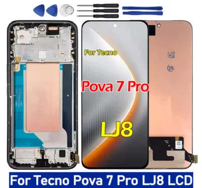 Tecno Pova 7 Pro 5G Ekran Dokunmatik SOFT OLED Kalite Ekran Çıtasız (Çerçevesiz)