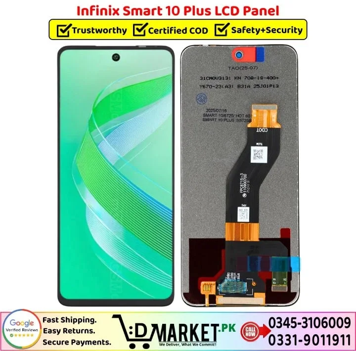 Tecno Smart 10 Plus Ekran Dokunmatik Orijinal Çıtasız Ürün (Çerçevesiz)