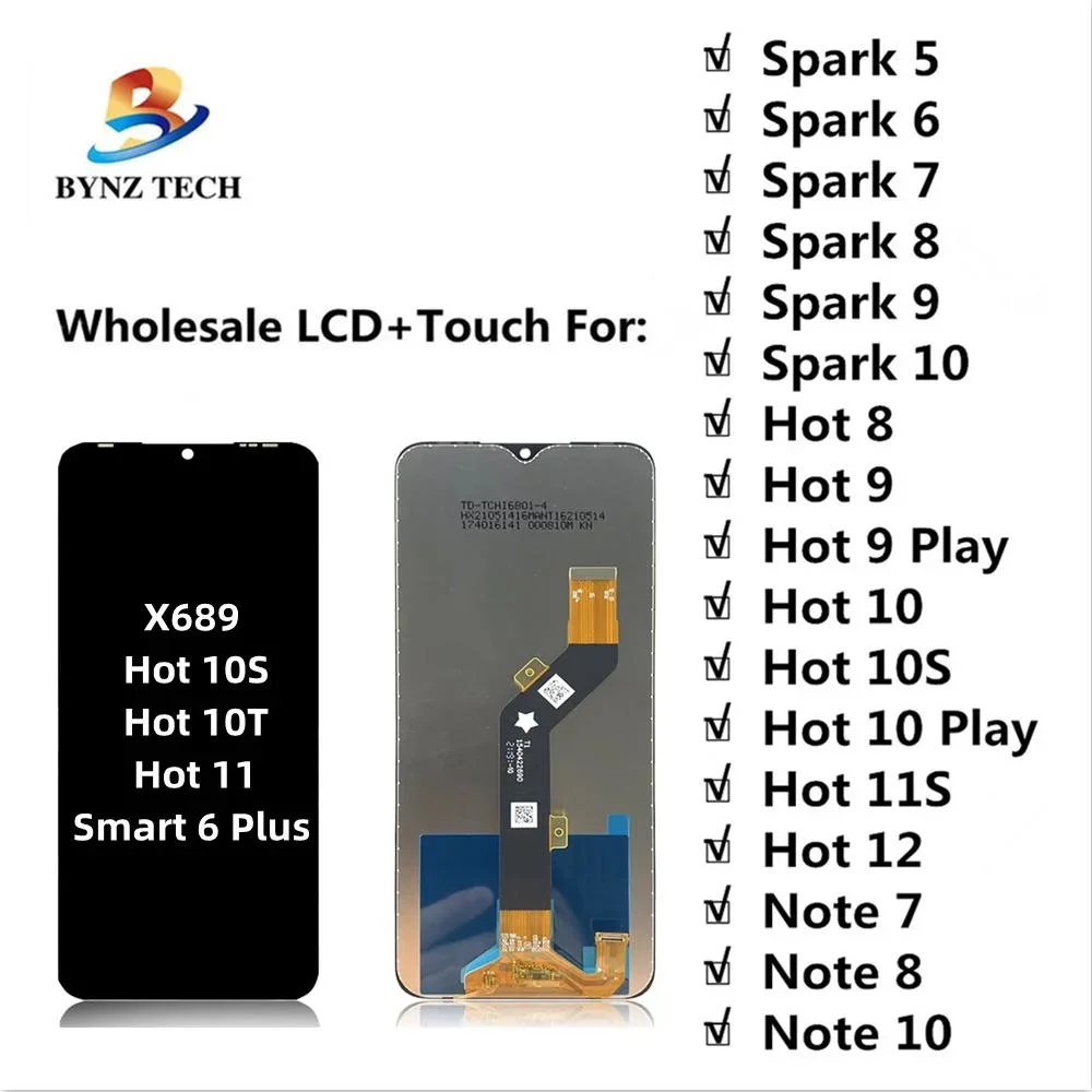 Tecno Smart 6 Ekran Dokunmatik Orijinal Çıtasız Ürün (Çerçevesiz)