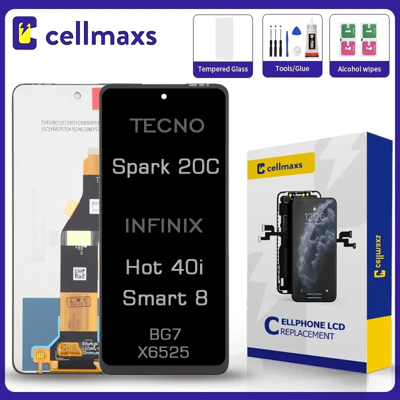 Tecno Smart 8 Ekran Dokunmatik Orijinal Çıtasız Ürün (Çerçevesiz)