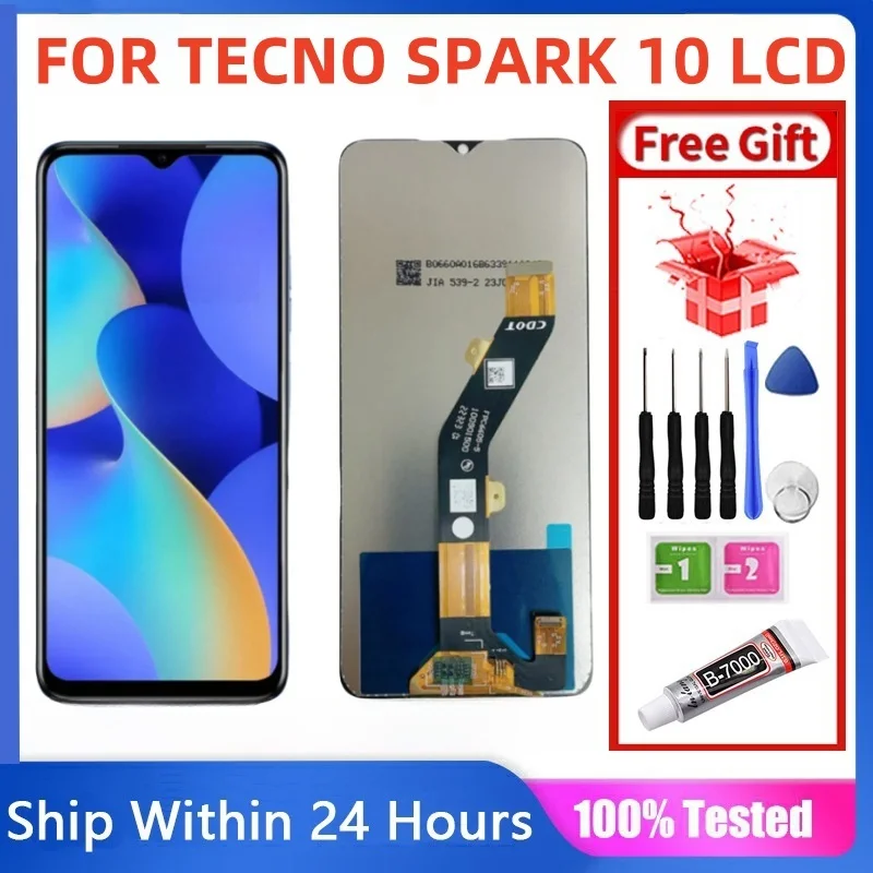 Tecno Spark 10C Ekran Dokunmatik Orijinal Çıtasız Ürün (Çerçevesiz)