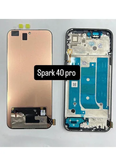 Tecno Spark 40 Pro Çıtalı Ekran Dokunmatik Yesil Orijinal