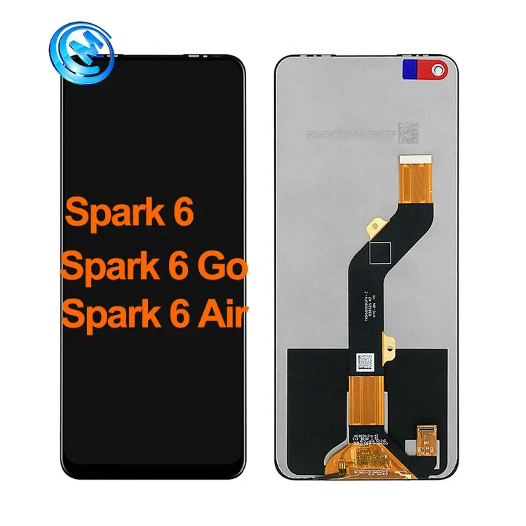 Tecno Spark 6 Go Ekran Dokunmatik Orijinal Çıtasız Ürün (Çerçevesiz)