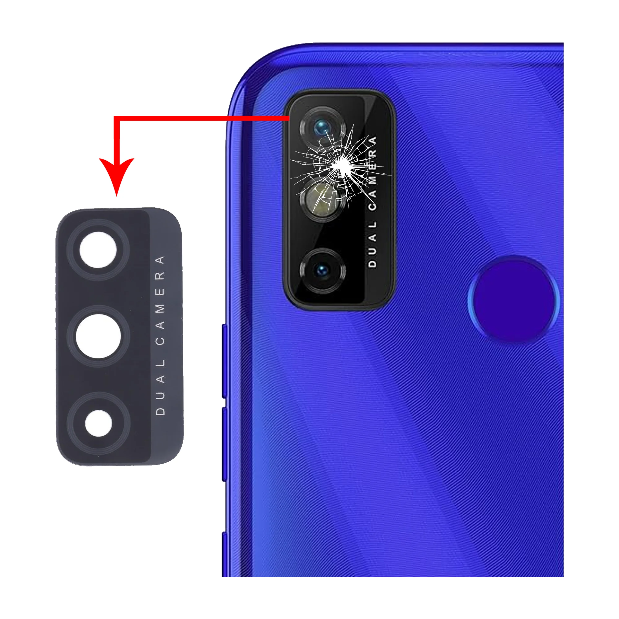 Tecno Spark 6 Go Kamera Camı