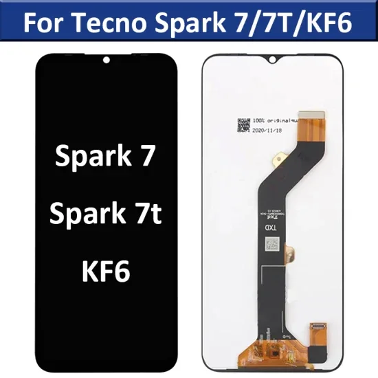 Tecno Spark 7 Ekran Dokunmatik Orijinal Çıtasız Ürün (Çerçevesiz)