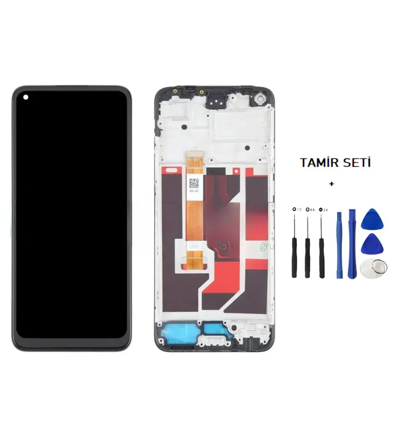 Tecno Spark 9 Çıtalı Ekran Dokunmatik Siyah Orijinal