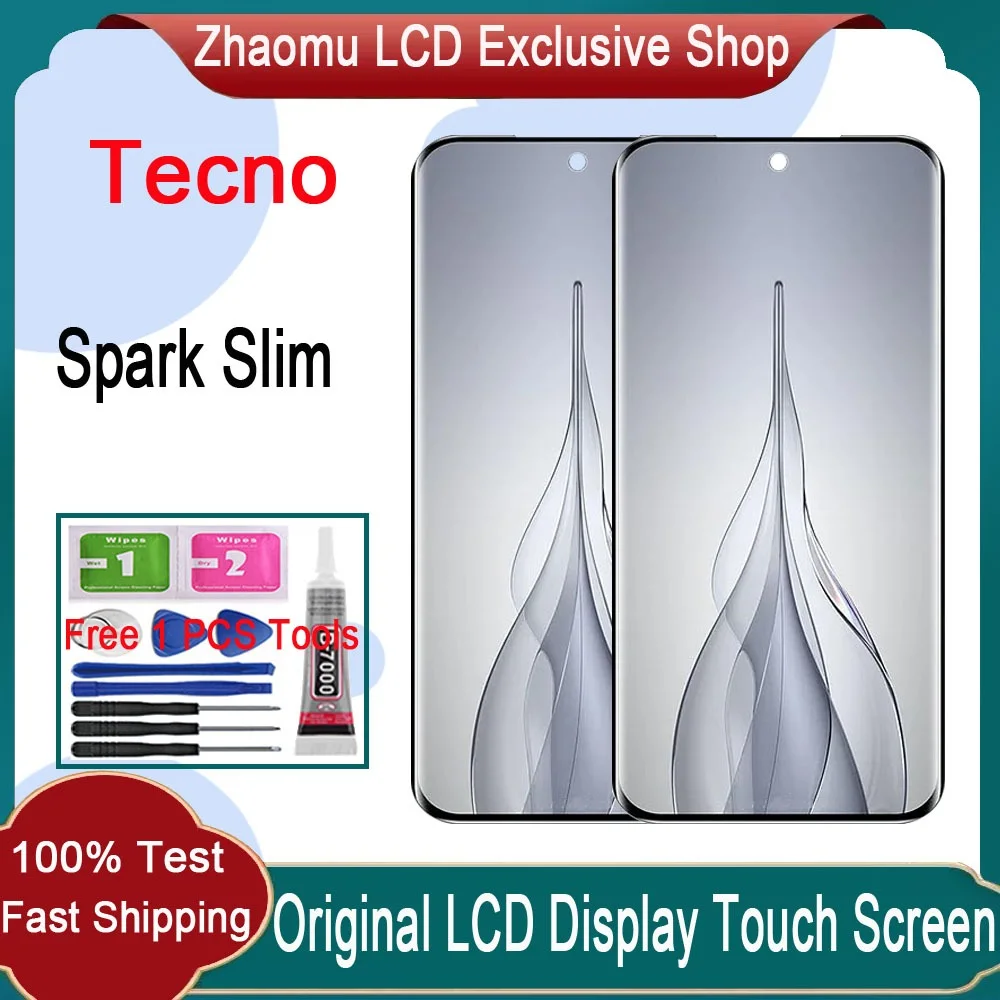 Tecno Spark Slim Ekran Dokunmatik SOFT OLED Kalite Ekran Çıtasız (Çerçevesiz)