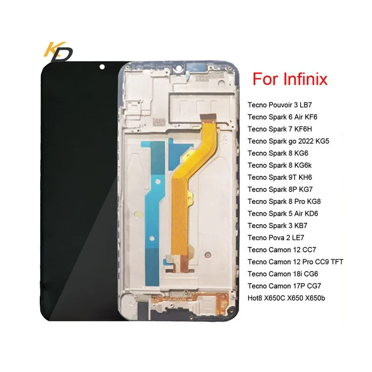 Tecno X672 Ekran Dokunmatik SOFT OLED Kalite Ekran Çıtasız (Çerçevesiz)