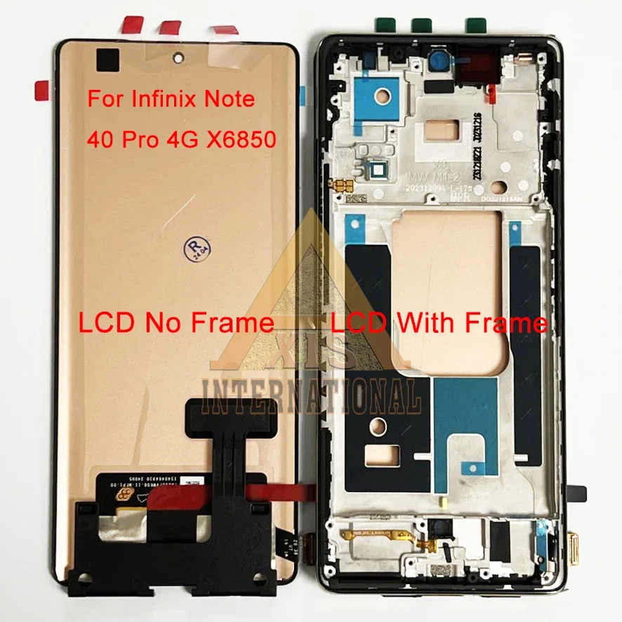 Tecno X6850 / Note 40 Pro 4G Çıtalı Ekran Dokunmatik Gold SOFT OLED Kalite Ekran