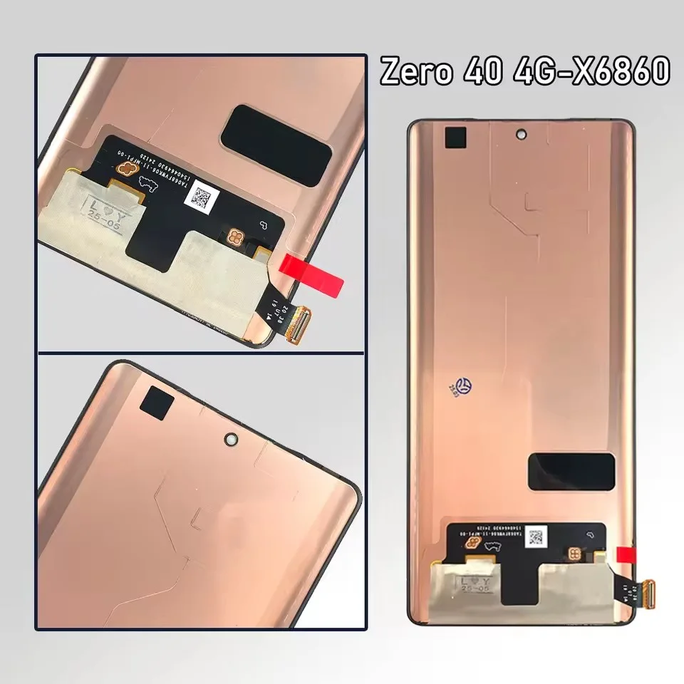 Tecno X6860/ Zero 40 4G Çıtalı Ekran Dokunmatik Siyah SOFT OLED Kalite Ekran