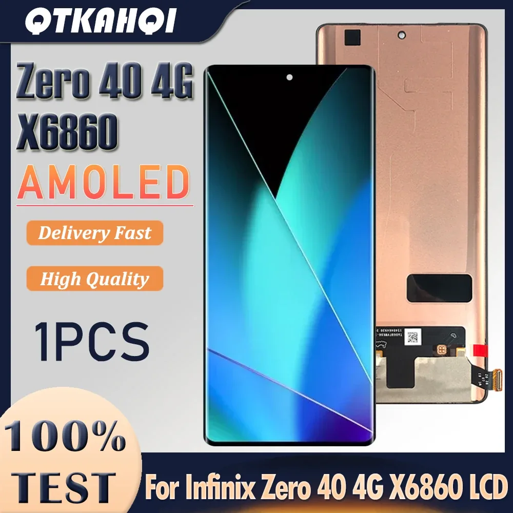 Tecno X6860/ Zero 40 4G Çıtalı Ekran Dokunmatik Siyah SOFT OLED Kalite Ekran