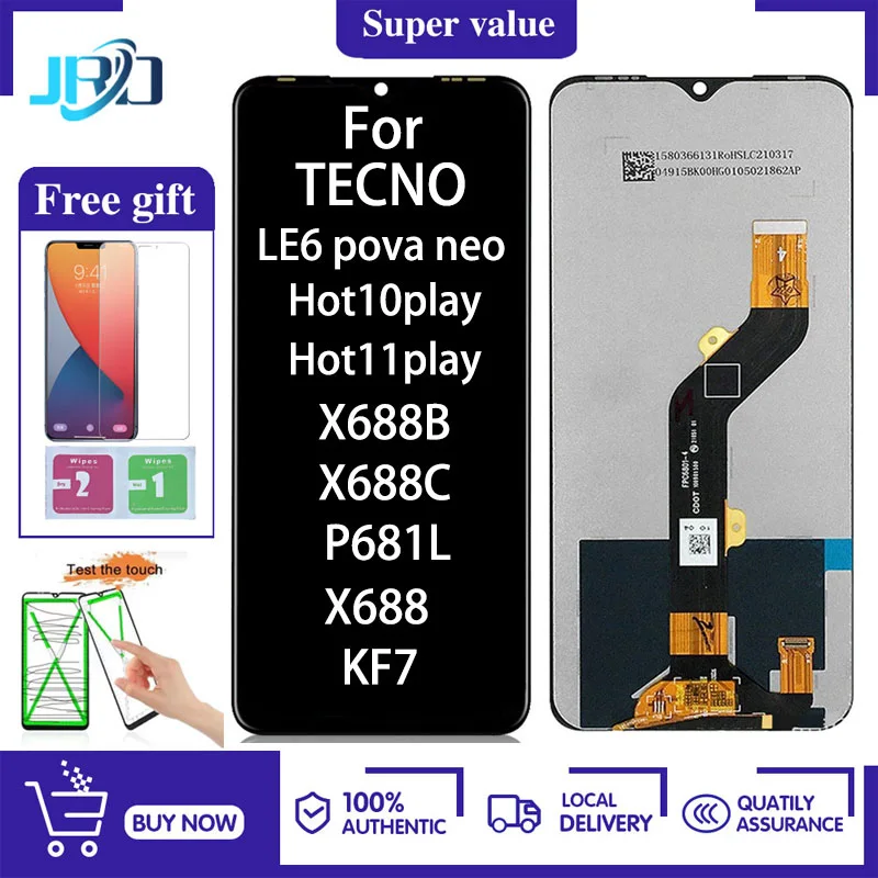 Tecno X688 Ekran Dokunmatik Orijinal Çıtasız Ürün (Çerçevesiz)