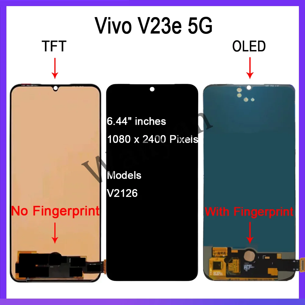 Vivo V23e Ekran Dokunmatik OLED Çıtasız (Çerçevesiz)