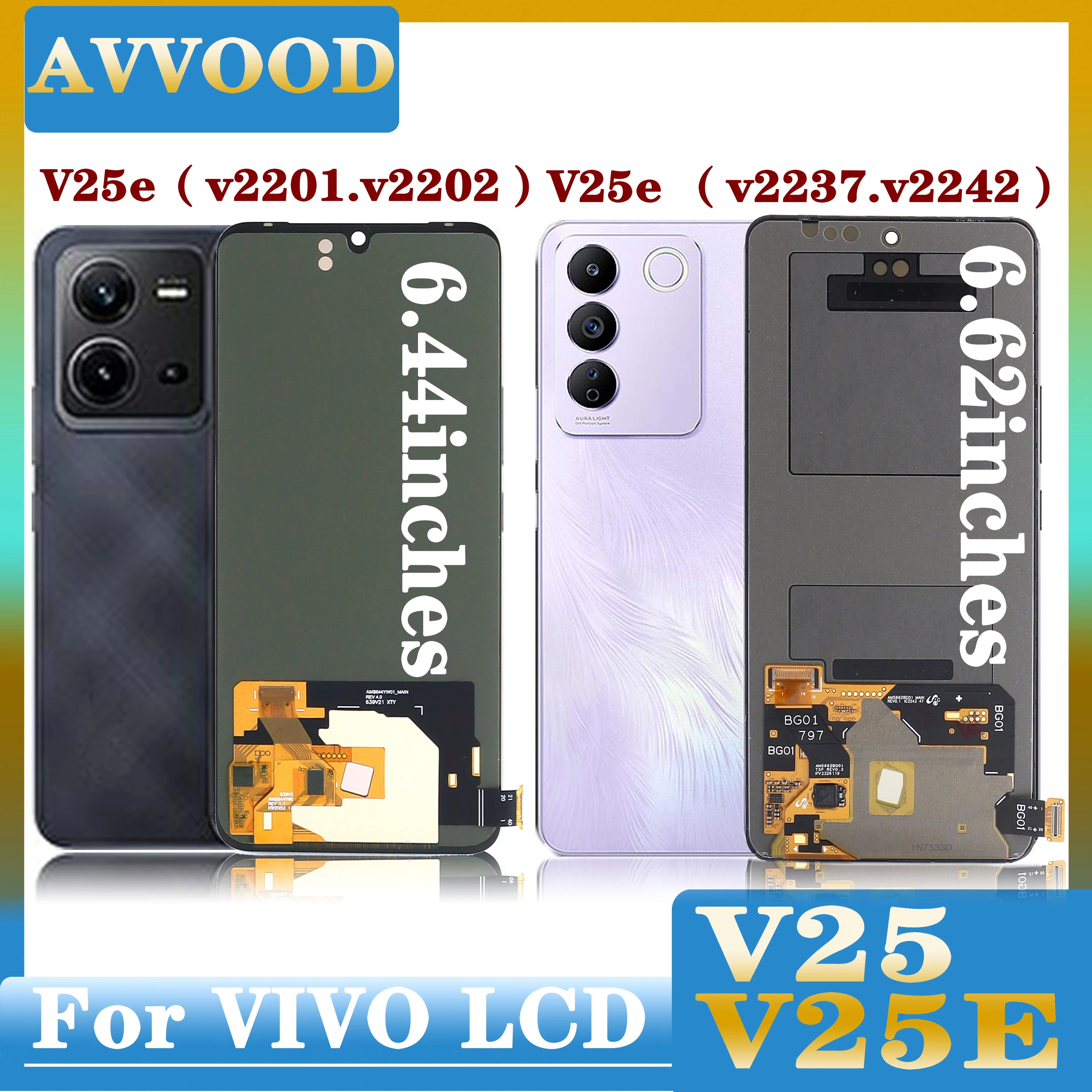 Vivo X25e Ekran Dokunmatik OLED Çıtasız (Çerçevesiz)
