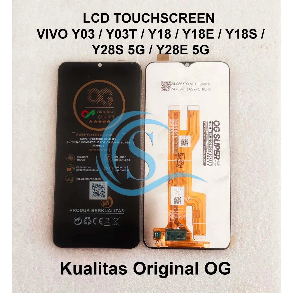 Vivo Y18s Ekran Dokunmatik Orijinal Çıtasız Ürün (Çerçevesiz)