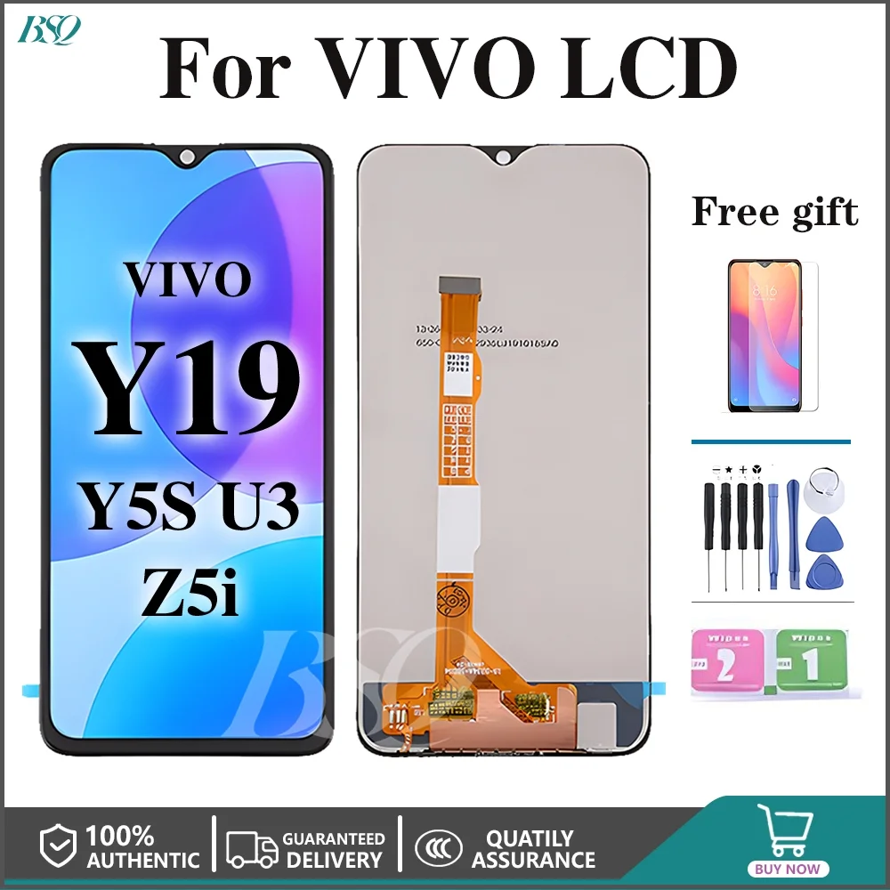 Vivo Y19e Ekran Dokunmatik Orijinal Çıtasız Ürün (Çerçevesiz)