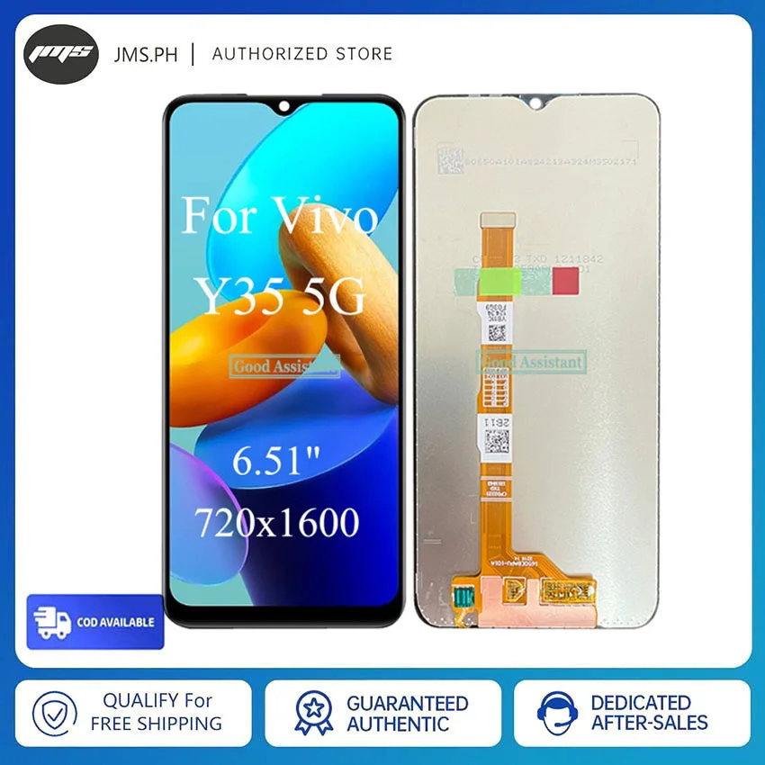 Vivo Y35 Ekran Dokunmatik Orijinal Çıtasız Ürün (Çerçevesiz)