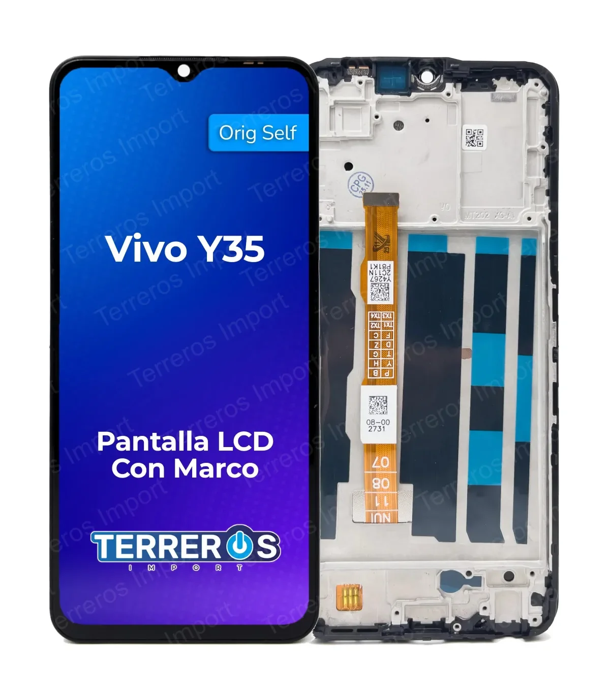 Vivo Y35 Ekran Dokunmatik Orijinal Çıtasız Ürün (Çerçevesiz)